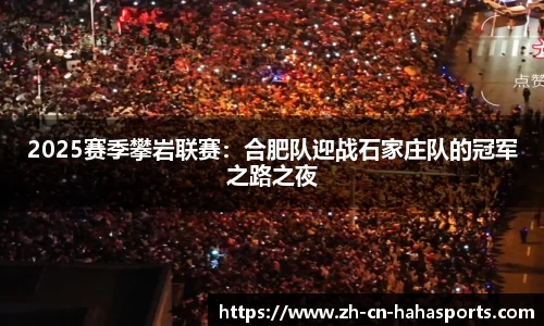 2025赛季攀岩联赛：合肥队迎战石家庄队的冠军之路之夜